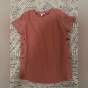 Kids Short Sleeve Tee in Rust